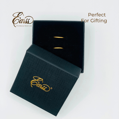 1/2 Endless Hoop Gold Earring | Stainless Steel | 18K Gold Plated