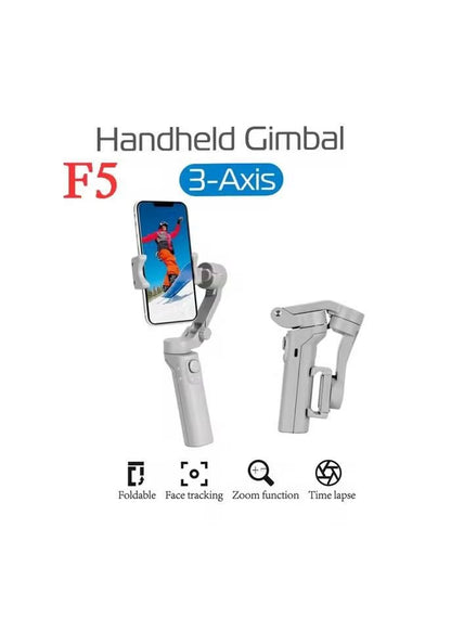 Handheld Gimbal – A 3-Axis smartphone stabilizer designed for smooth, cinematic video capture with smart features like face tracking and time lapse.