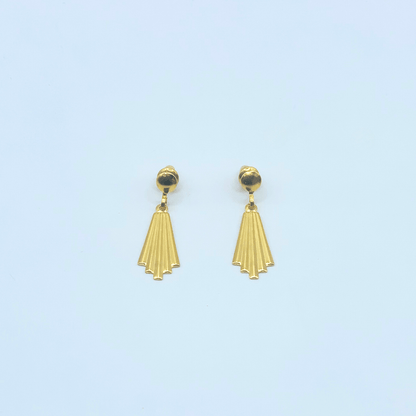 Chandelier Drop Gold Earring | Stainless Steel | 18K Gold Plated