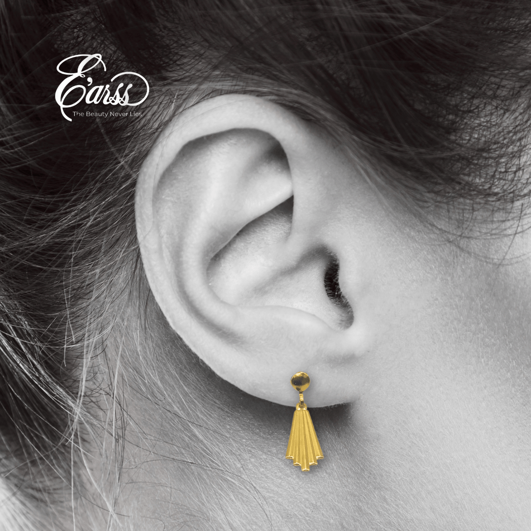 Chandelier Drop Gold Earring | Stainless Steel | 18K Gold Plated