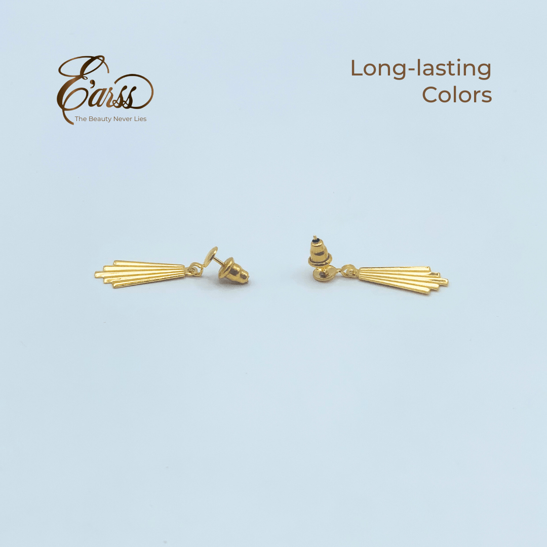 Chandelier Drop Gold Earring | Stainless Steel | 18K Gold Plated