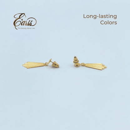 Chandelier Drop Gold Earring | Stainless Steel | 18K Gold Plated