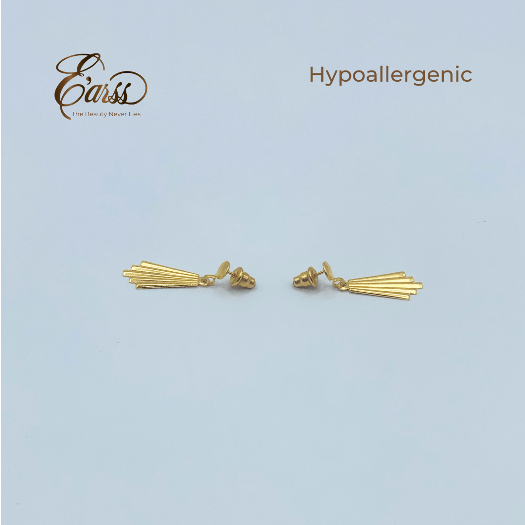 Chandelier Drop Gold Earring | Stainless Steel | 18K Gold Plated