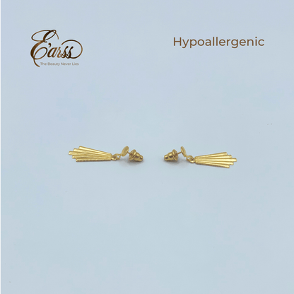 Chandelier Drop Gold Earring | Stainless Steel | 18K Gold Plated