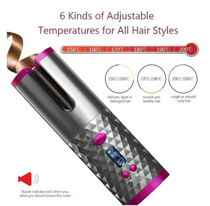 World First Cordless Automatic Curler