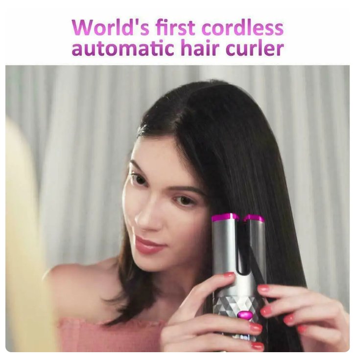 World First Cordless Automatic Curler