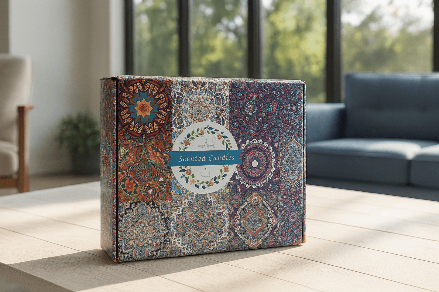 Decorative Scented Tin Candle Gift Set