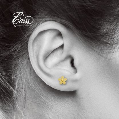 Little Flower Stud | Stainless Steel | 18K Gold Plated
