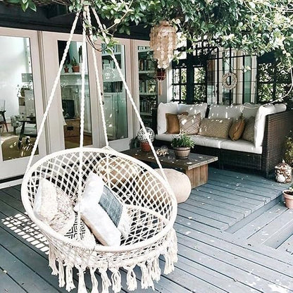 Macrame Hanging Swing Chair Hammock