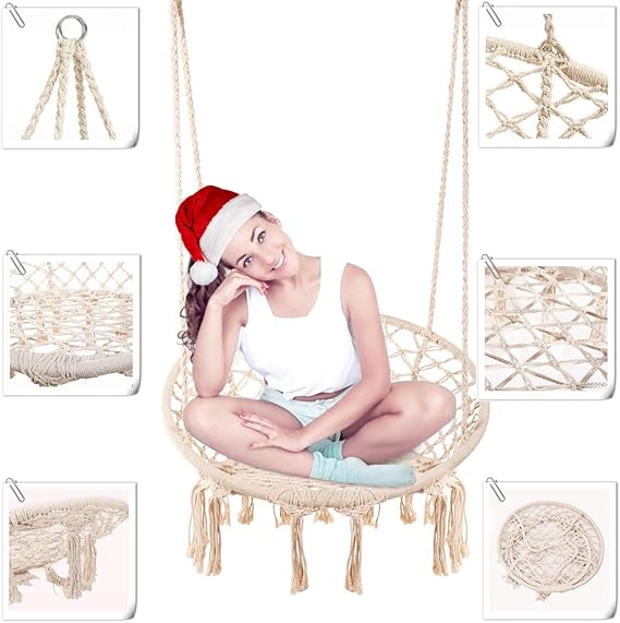 Macrame Hanging Swing Chair Hammock