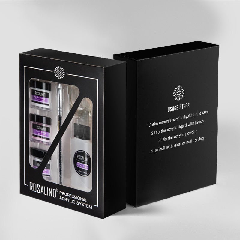 Complete kit for DIY nail extension and nail carving