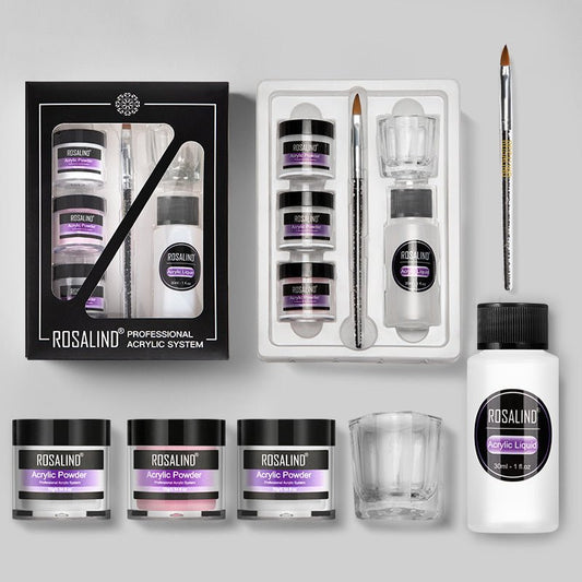 Complete kit for DIY nail extension and nail carving