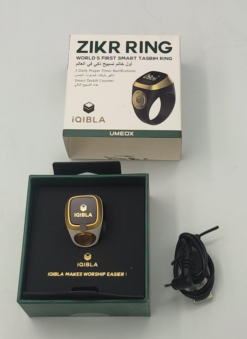 Zikr Ring – The world’s smallest smart ring with an OLED display