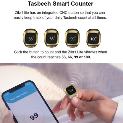 Zikr Ring – The world’s smallest smart ring with an OLED display